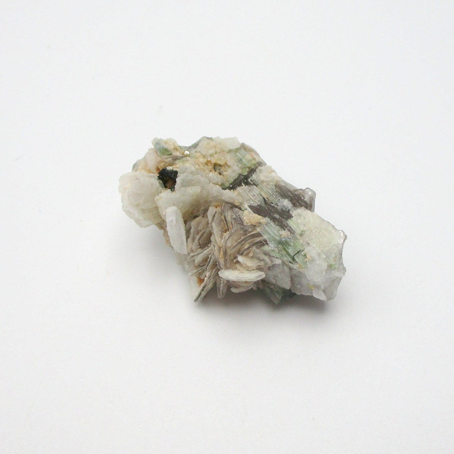 Green Tourmaline with Mica