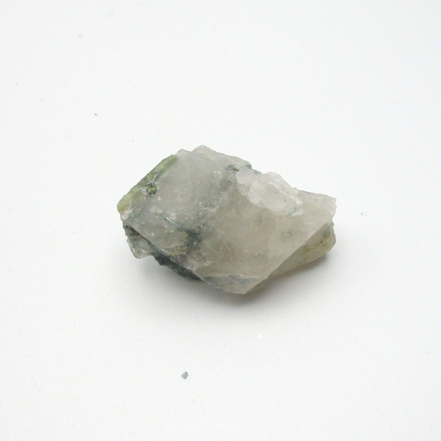 Green Tourmaline on Quartz