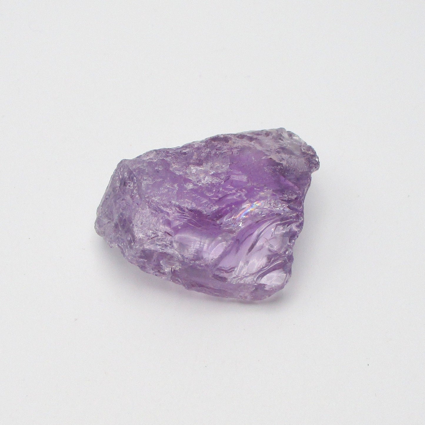 Brazilian Amethyst – Small Wide Flat Raw Specimen (1.75″ × 1.5″ × 0.5″)