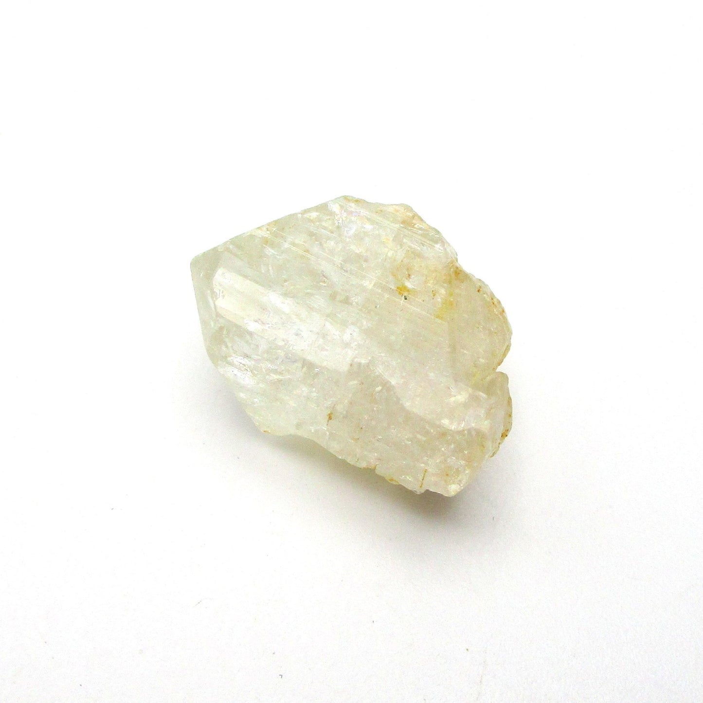 Russian Blue Topaz on a white background