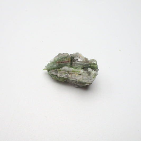 Green Tourmaline on Quartz