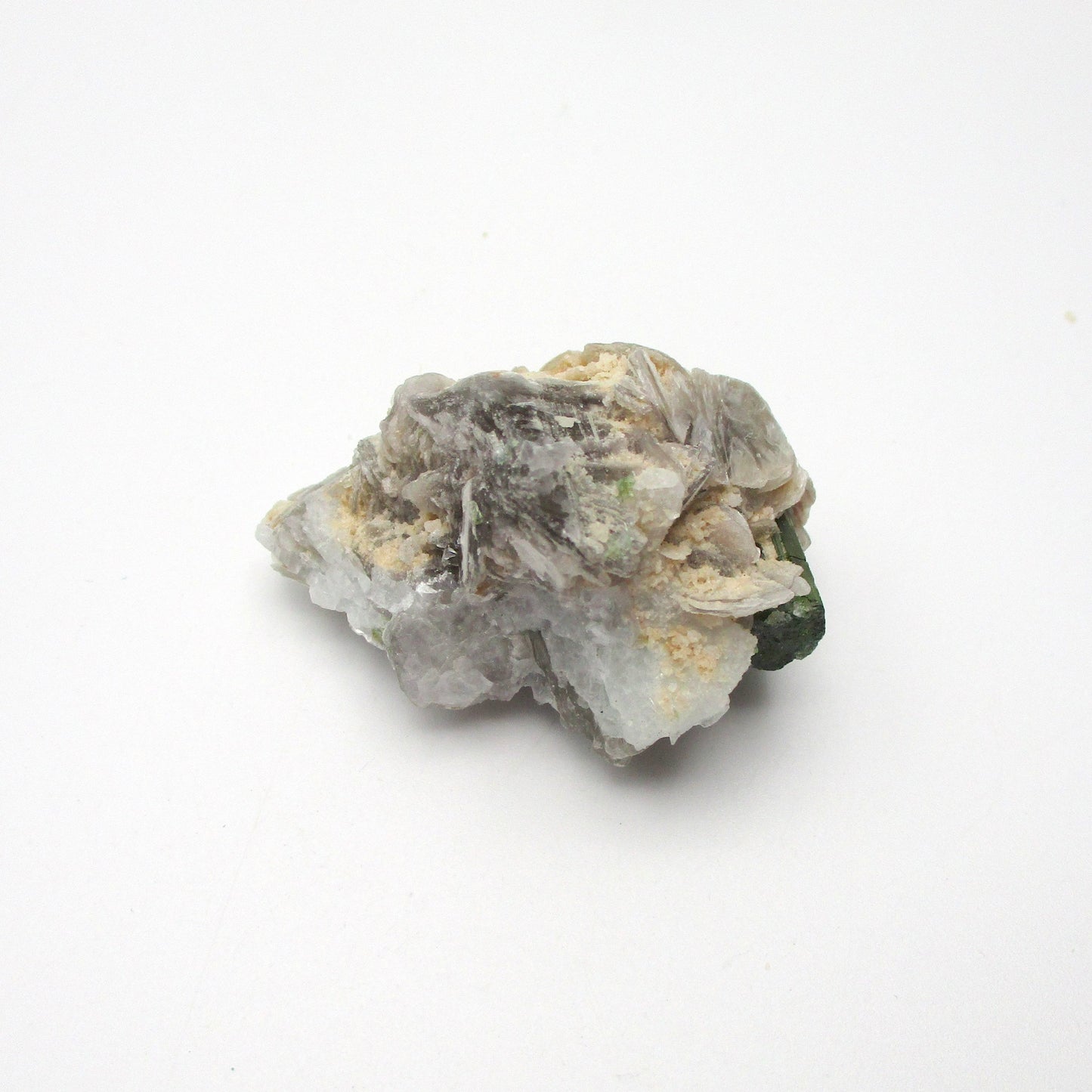 Green Tourmaline with Mica