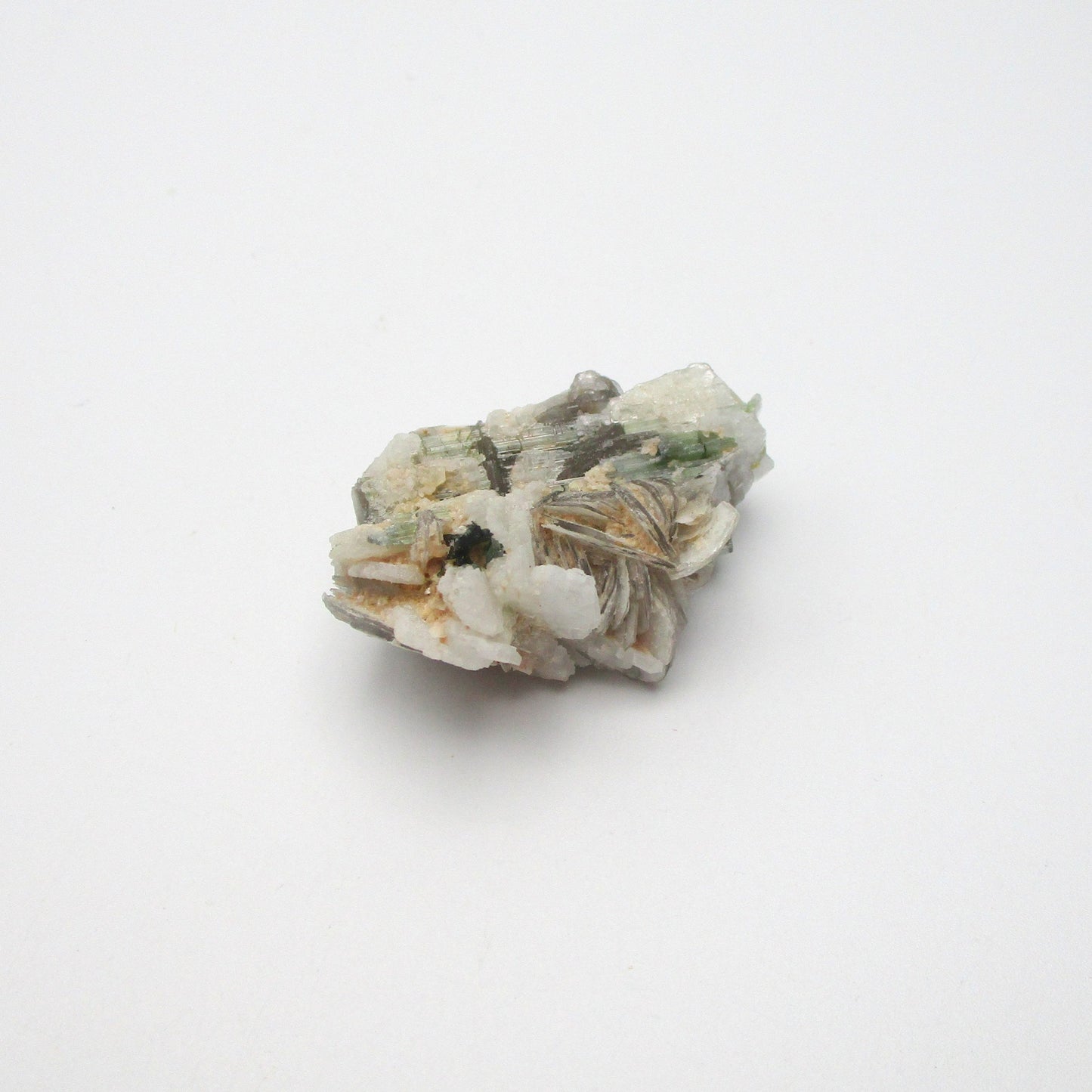 Green Tourmaline with Mica