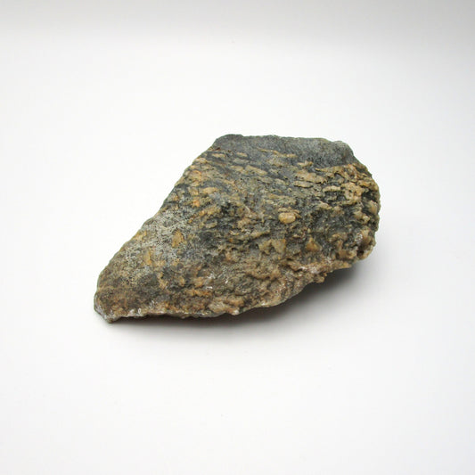 A nephrite jade crystal from Wyoming, displayed on a white background.