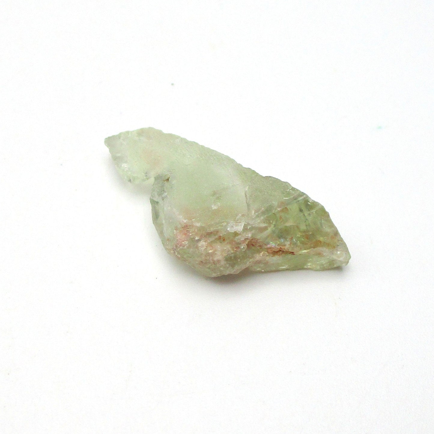 Prasiolite on a white background