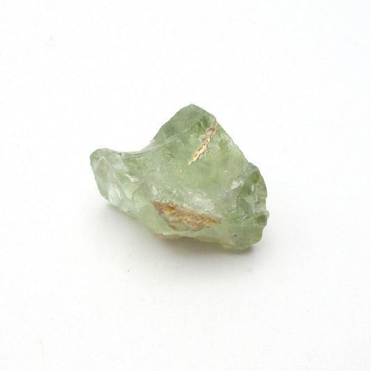Prasiolite on a white background