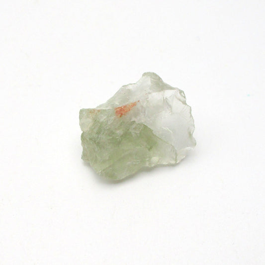 Prasiolite on a white background