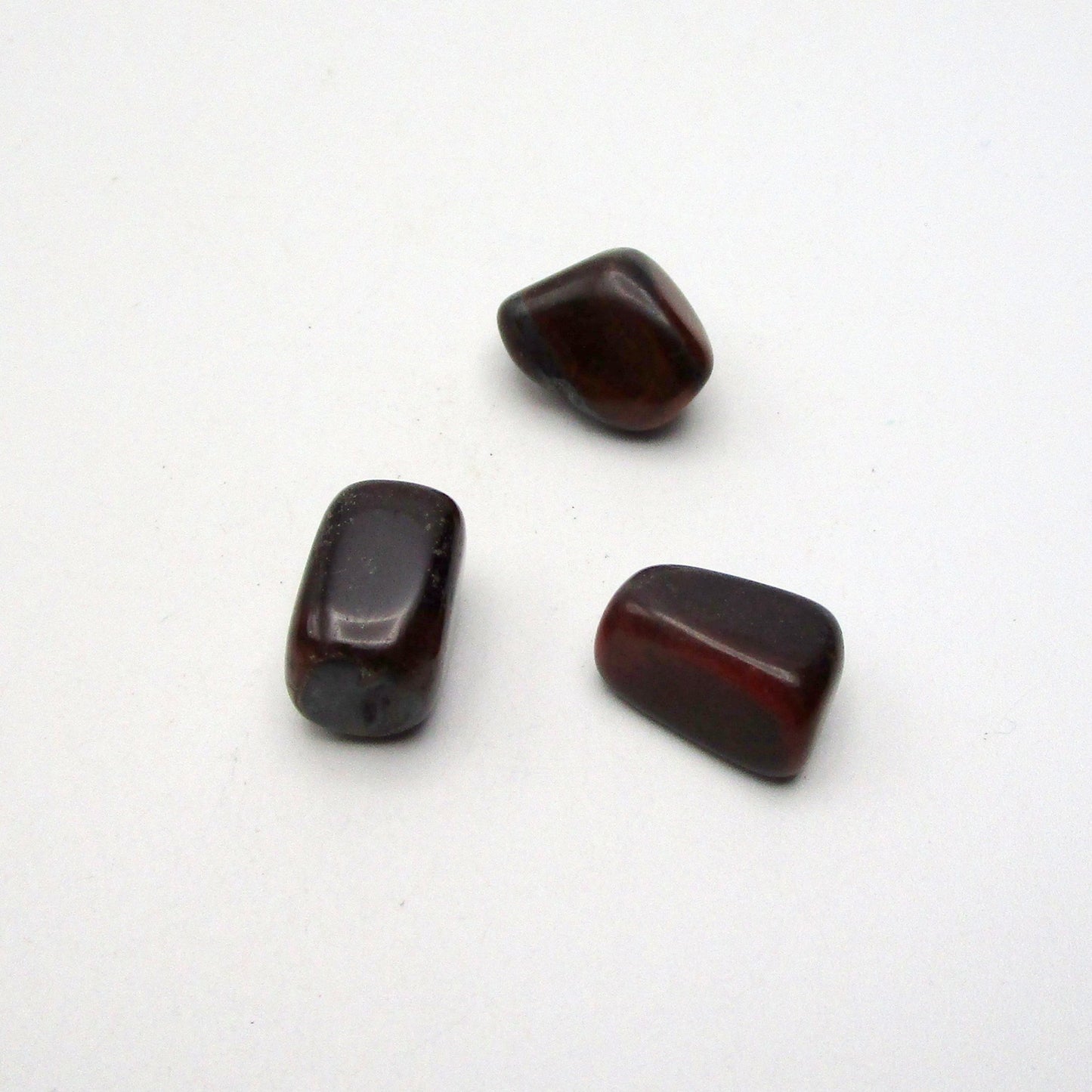 Red Tigers Eye Tumbled Stone Set of 3 – Specimen #13042