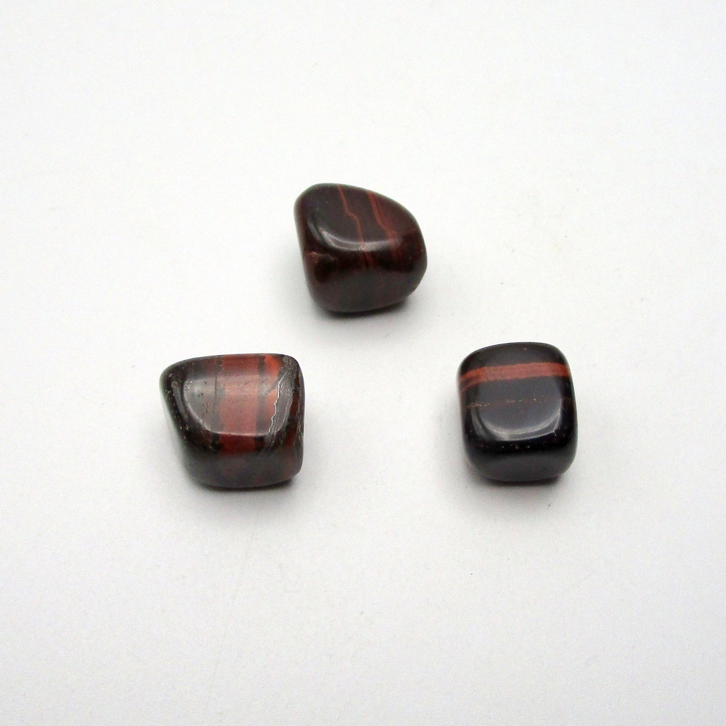 Red Tigers Eye Tumbled Stone Set of 3 – Specimen #13035