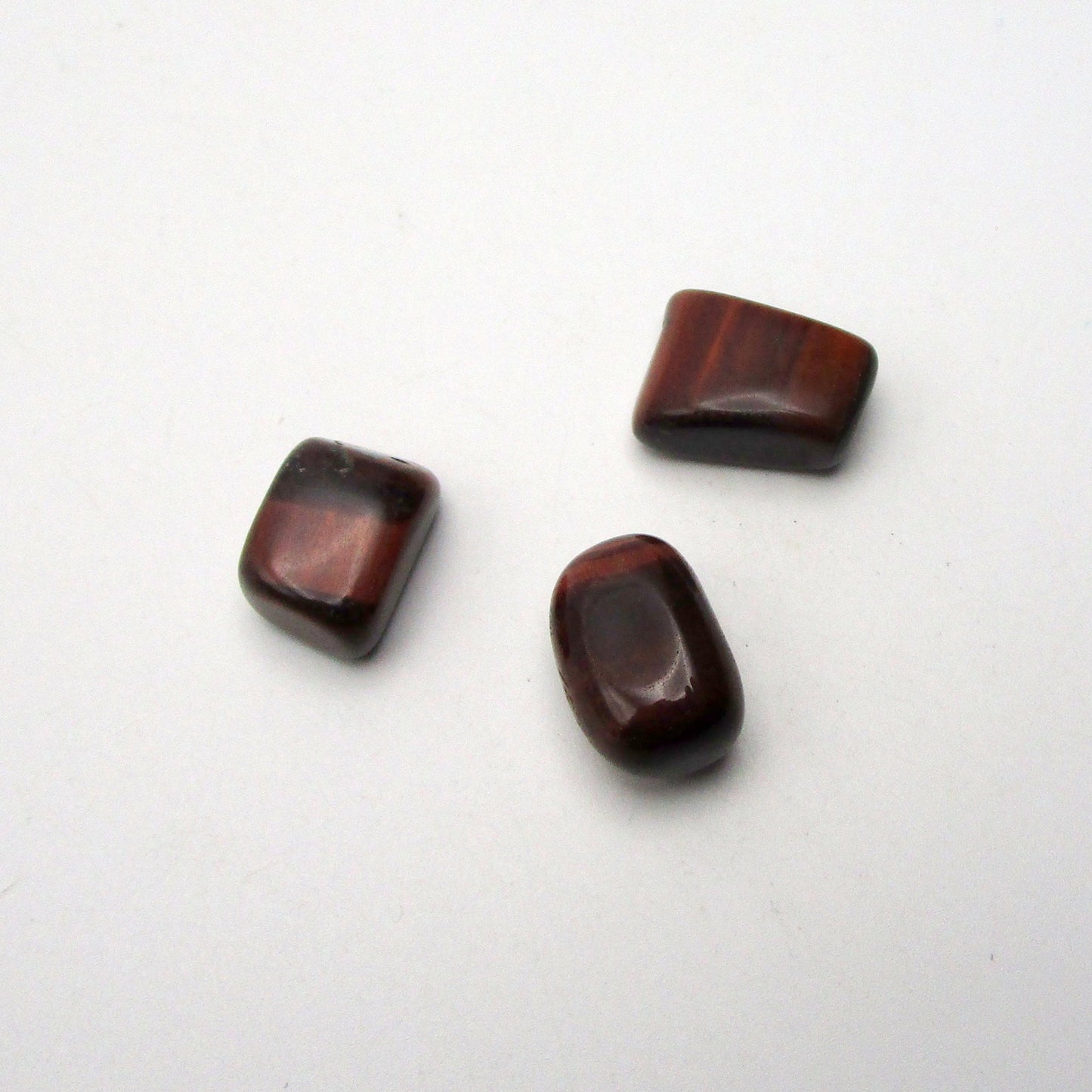 Red Tigers Eye Tumbled Stone Set of 3 – Specimen #13037