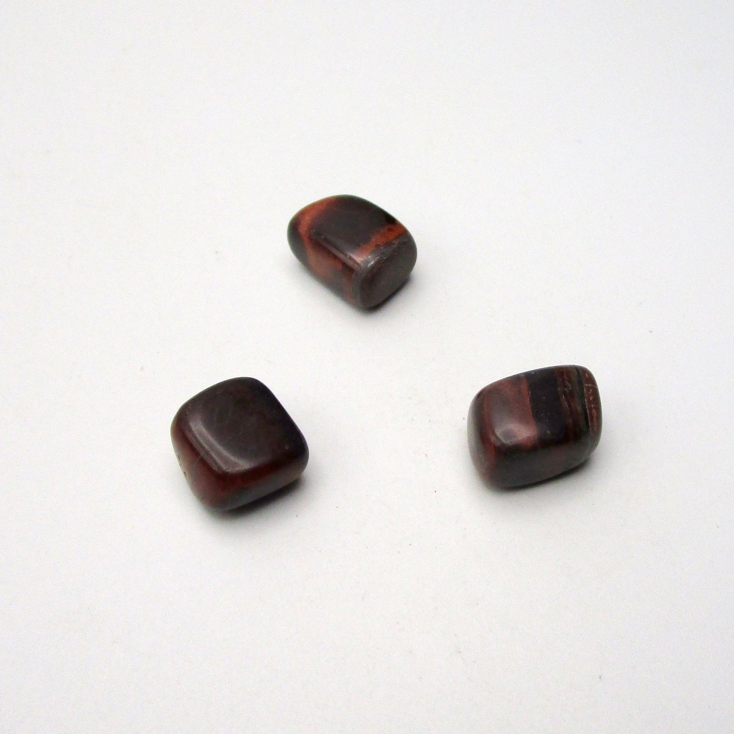 Red Tigers Eye Tumbled Stone Set of 3 – Specimen #13040