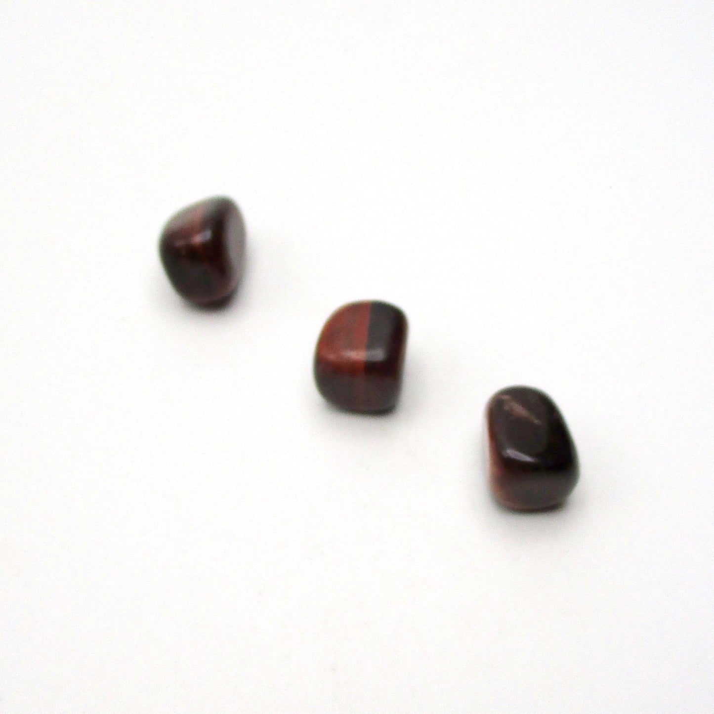 Red Tigers Eye Tumbled Stone Set of 3 – Specimen #13041
