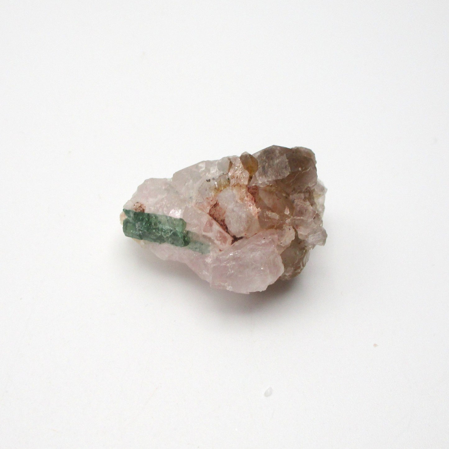 Rose Quartz with Citrine and Green Tourmaline